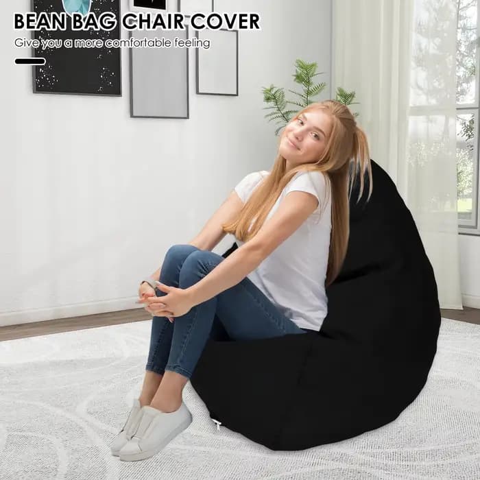 Grand pouf paresseux siège chaise housse de canapé canapé doux moelleux respirant adulte enfant Tata