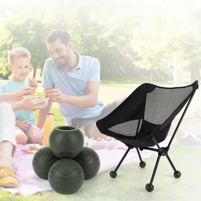 Capuchons de protection antidérapants pour pieds de chaise de camping, 4 pièces, absorption des choc