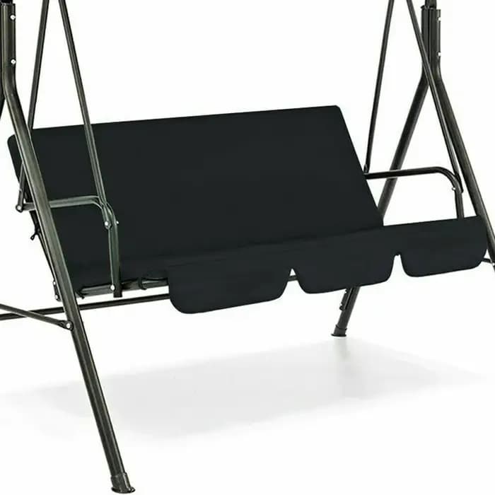 Chaise pivotante d'extérieur 3 places, housse de coussin de siège, remplacement étanche pour meubles