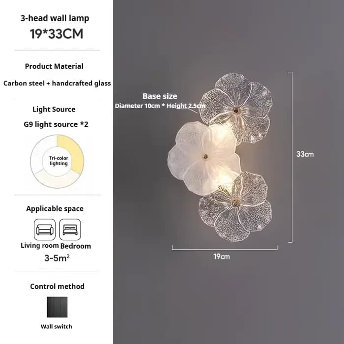 Lumière française lampe de luxe Style crème salon couloir en verre chevet allée entrée chambre haute