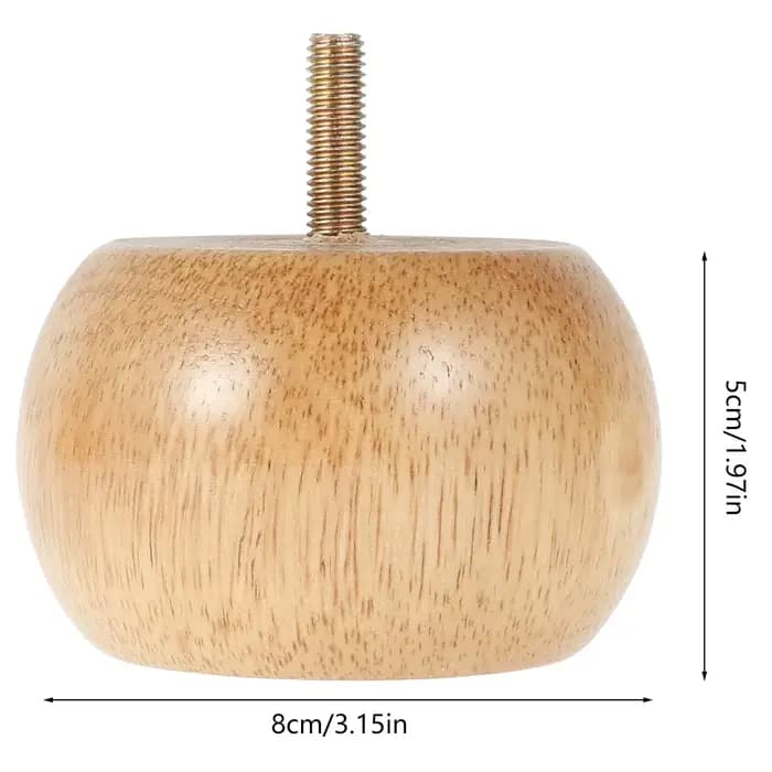4 pièces pieds de meubles en bois solide pieds de canapé de remplacement universels pour meubles can