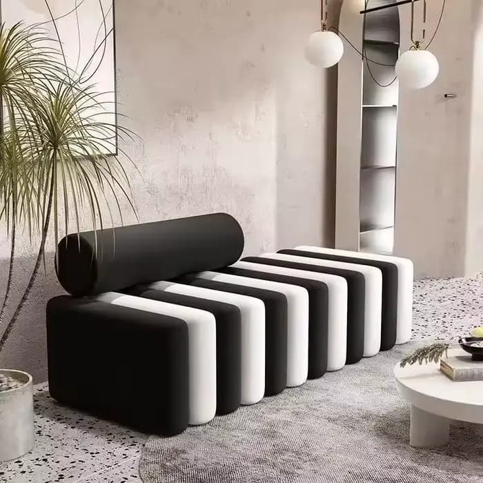 Banc à chaussures de luxe léger pour entrée et salon *Meuble à chaussures domestique moderne, simple