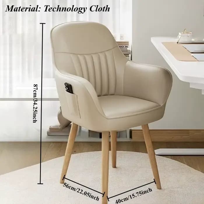 Chaises de salon simples, fauteuil de détente nordique moderne, dossier confortable, chaises pivotan
