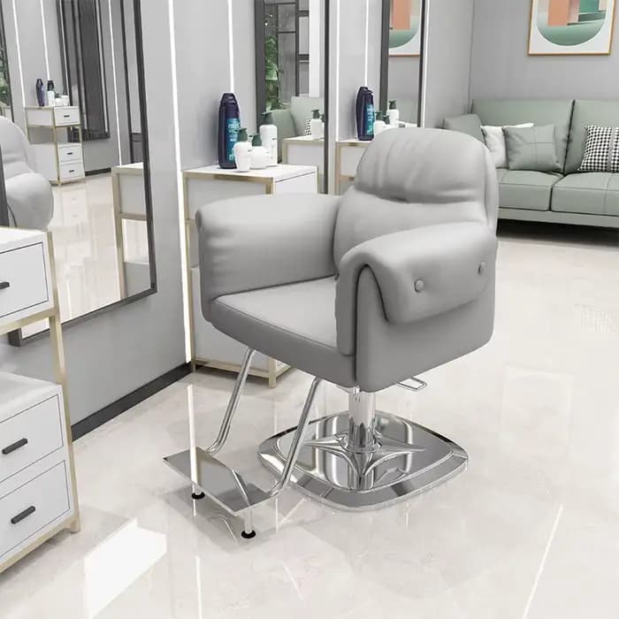 Barbier professionnel ergonomique plancher confortable salon de coiffure chaise de barbier moderne D