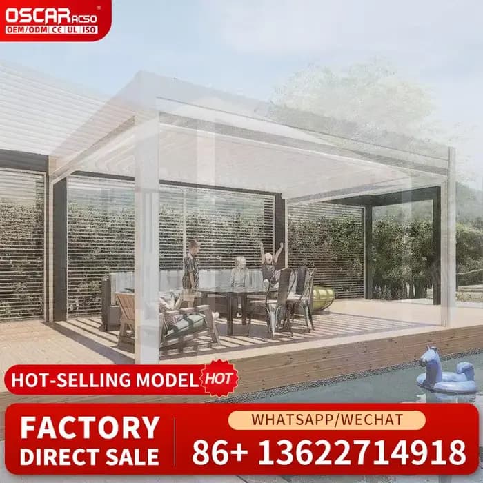Ensembles de meubles de patio extérieurs, pergola en métal pour jardin, balcon ou cour arrière