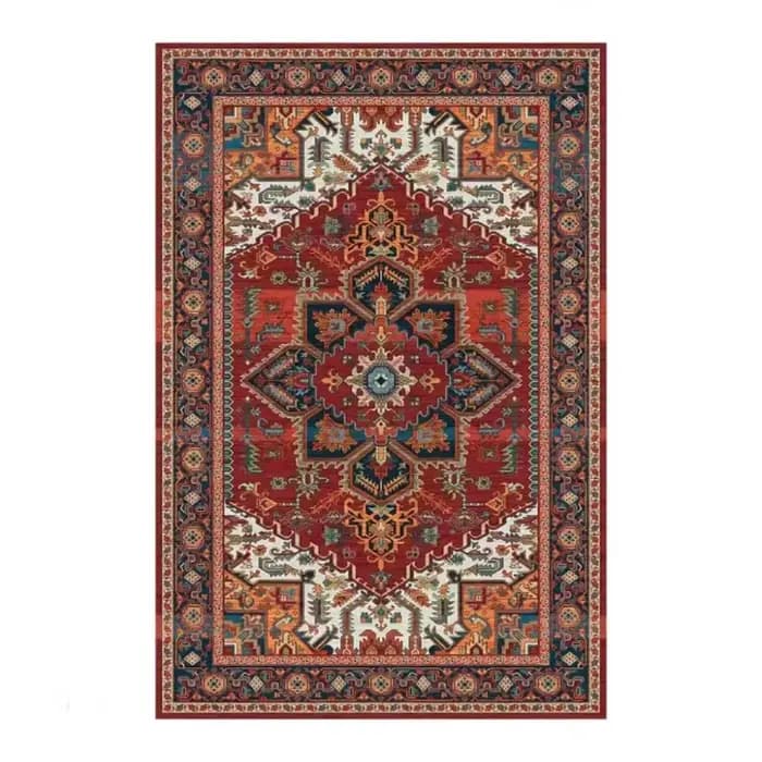 Tapis persan ethnique marocain nordique, antidérapant, pour salon, chambre à coucher, canapé, balcon