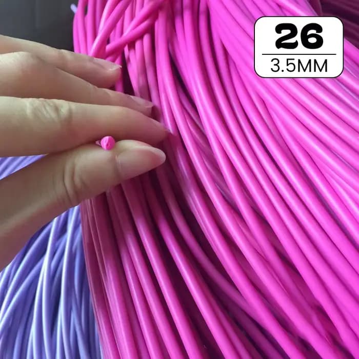 30 couleurs 500G rond PE rotin 2.5/3mm plastique synthétique rotin tissage matière première meubles
