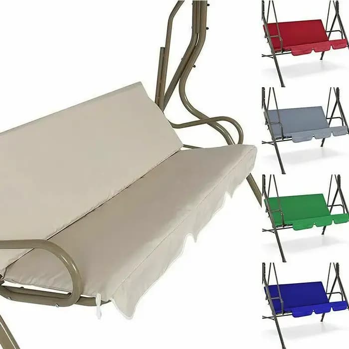Chaise pivotante d'extérieur 3 places, housse de coussin de siège, remplacement étanche pour meubles