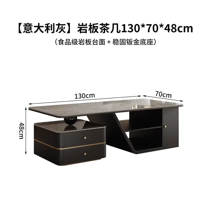 Table basse au design moderne avec rangement pour magazines, tables basses minimalistes de qualité s