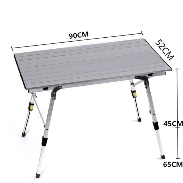Table de camping pliante en alliage d'aluminium, mobilier de bureau portable durable, lit d'ordinate