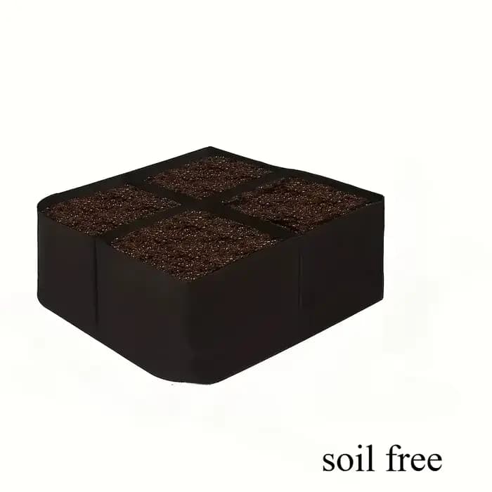 Jardinière surélevée en tissu à 8 compartiments, sac de culture pliable pour légumes, fleurs et herb