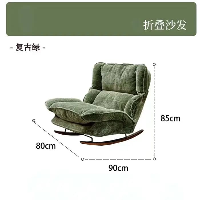 Chaise de balcon pliable verte relaxante pour adultes, chaise de sol vintage, Cadeiras Para Sala De