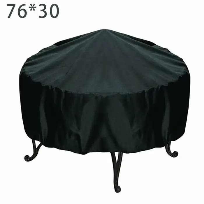 Housse De Protection ronde pour foyer, couverture De cuisinière, imperméable, coupe-vent, Protection