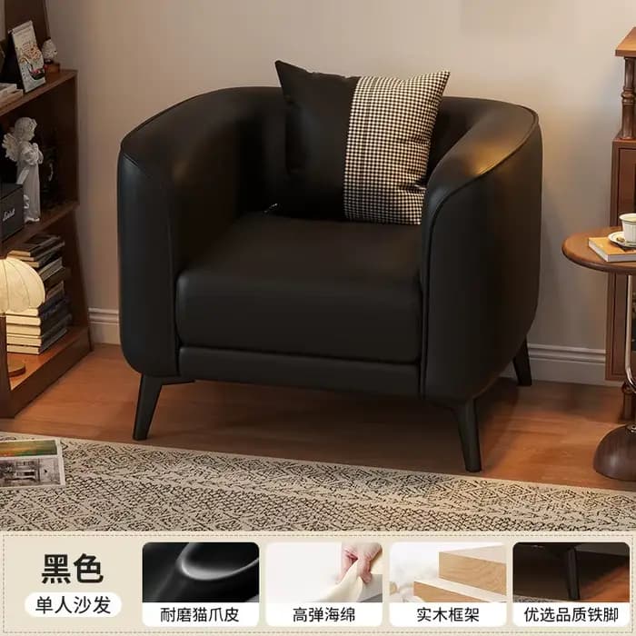 Fauteuils de salon individuels confortables, inclinables, de style italien, pour salon, relaxants, a