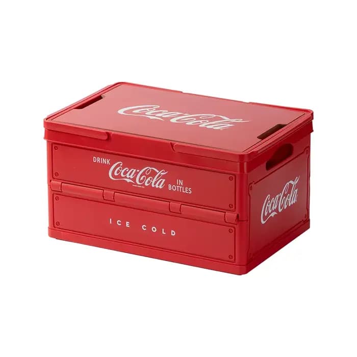 Boîte de rangement pliable Coca-Cola pour l'extérieur, boîte de camping pliable, organisateur de cam