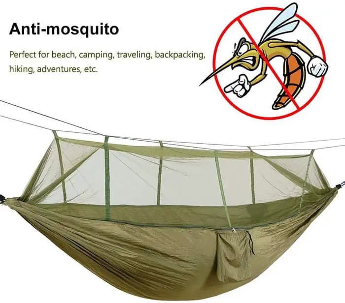 Hamac de jardin de Camping pour 2 personnes, avec moustiquaire, mobilier d'extérieur, force de lit,
