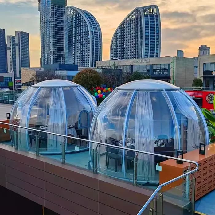 Chambres Bulle Créatives Respirantes Style Ferme Intégrées, Chambres Ciel Étoilé, Gîtes Multifonctio