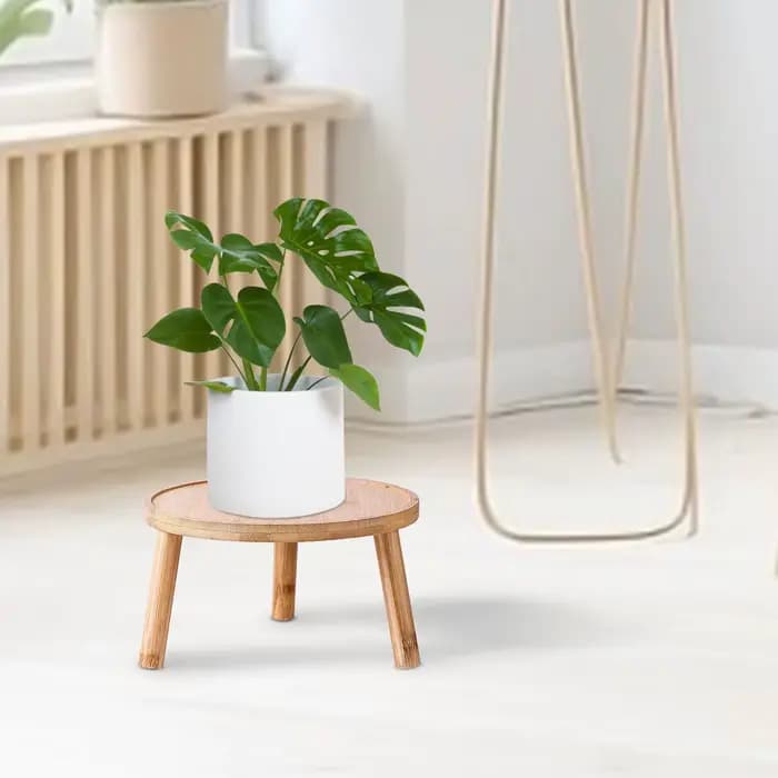 1Pc Mini tabouret en bois plante support plante tabouret bonsaï support plante Pot Riser support Pot