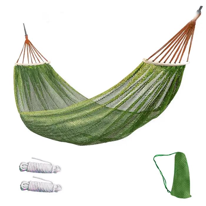 Le hamac d'extérieur avec trou en treillis métallique de glace, balançoire et tige incurvée, est Sta