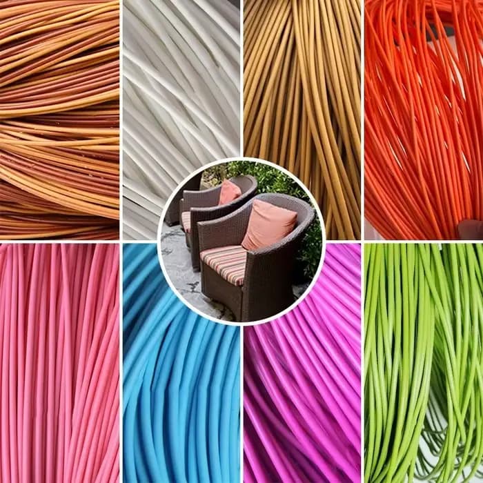 2.5/3Cm 500G rond Pe rotin plastique synthétique rotin tissage matière première tricot meubles répar