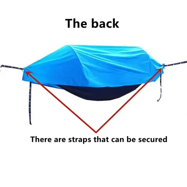 Hamac de voyage en tissu imperméable pour hamac de 270cm, auvent de protection solaire pour hamac av