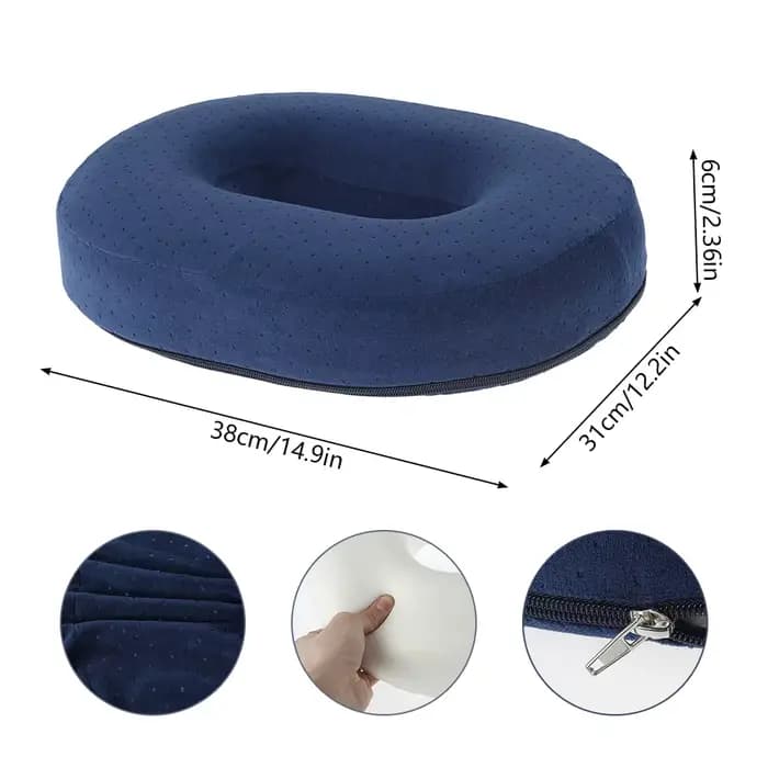Coussin de siège de chaise en mousse à mémoire de forme, anneau Donut confortable, oreiller pour fem