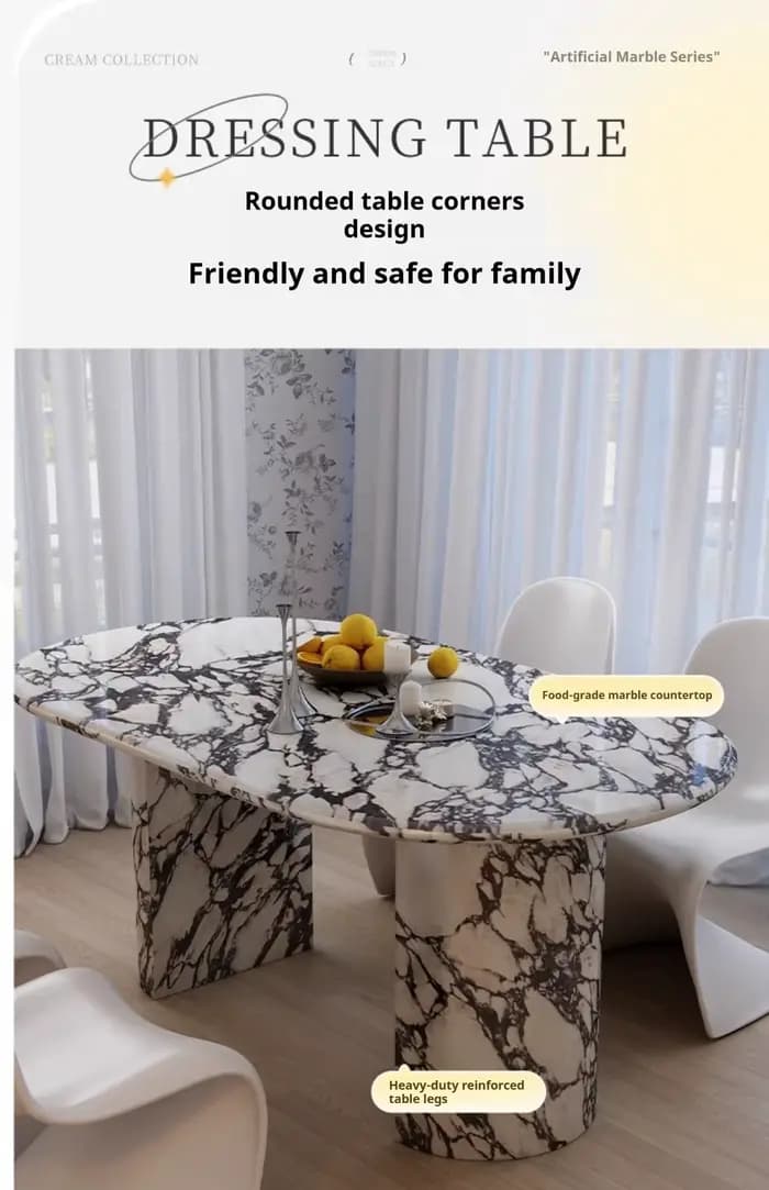 Table basse en marbre naturel sur mesure de toutes tailles, table à thé de luxe minimaliste pour sal