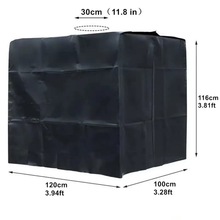 Juste de protection pour conteneur de jardin, fourre-tout IBC, imperméable, anti-poussière, crème so
