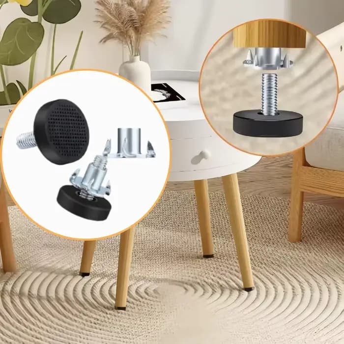 20 pièces pieds de nivellement de meubles | Installation sans outil, écrou en T, protection du sol