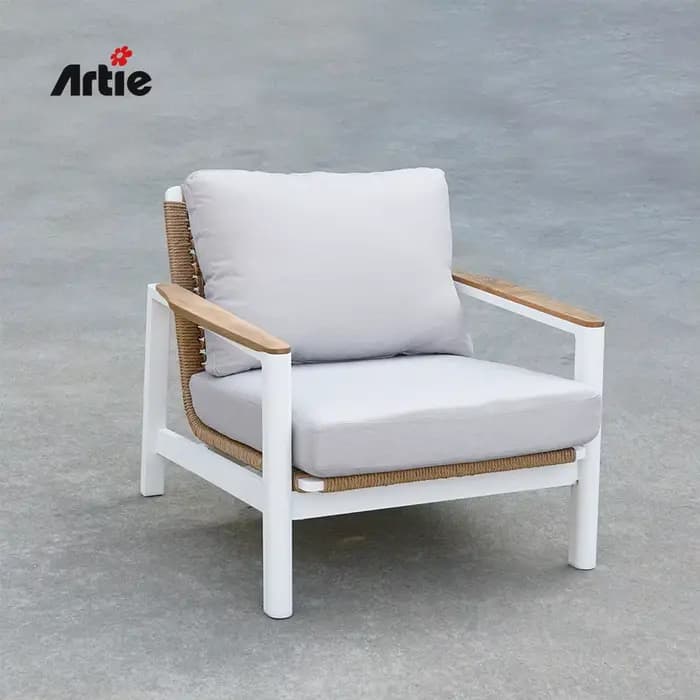 Meubles de terrasse modernes, ensemble de canapé de jardin tissé en osier, meubles de jardin d'extér