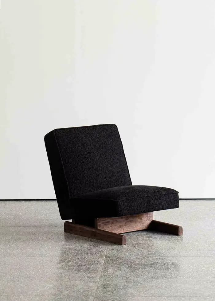 Fauteuil lounge vintage en bois massif, fauteuil d'appoint nordique, design rétro pour salon, balcon