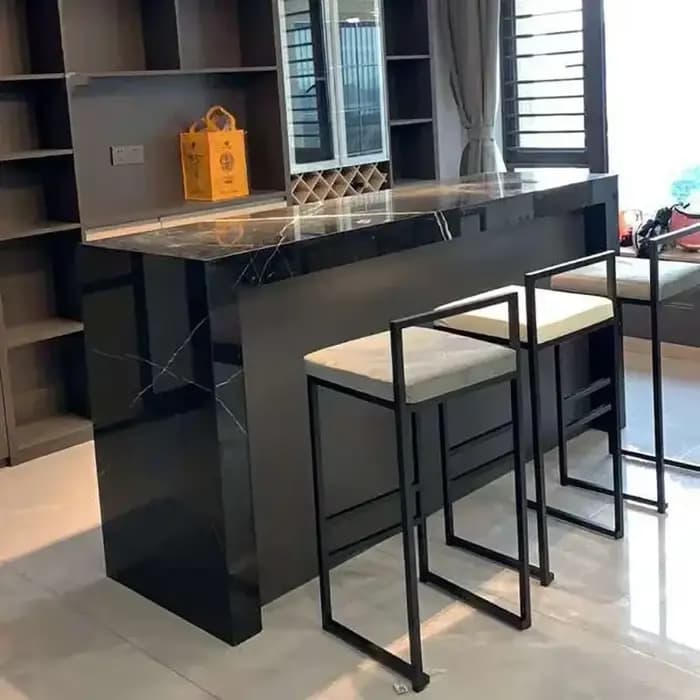 Nordique en fer forgé Simple moderne tabouret haut meubles de maison personnalité chaise de Bar chai