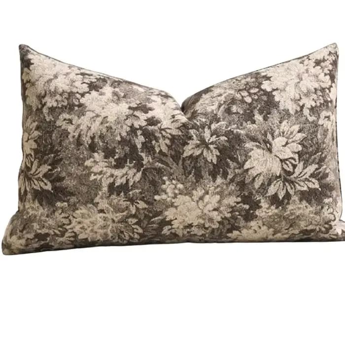 B84B-Housse de coussin décorative de style ferme, housses de coussin rectangulaires en peluche, moti