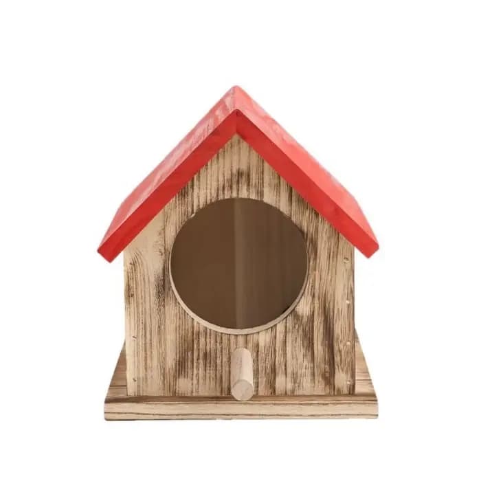 Nichoir pour oiseaux en bois imperméable, maison pour oiseaux avec ventilation, nid d'éclosion color