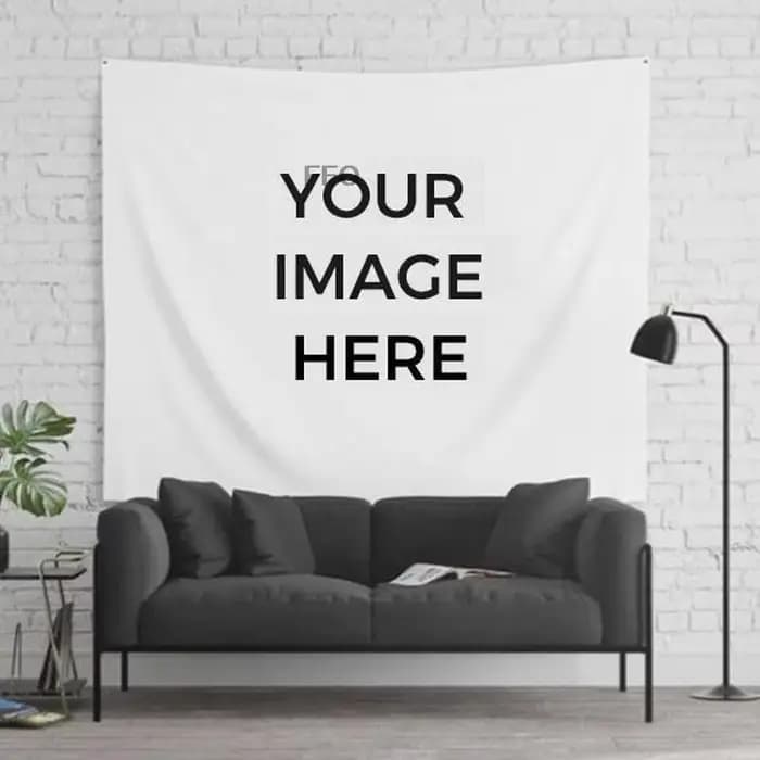 Tapisserie Murale Personnalisée pour la Décoration de la Maison, Impression de Votre Photo, DIY