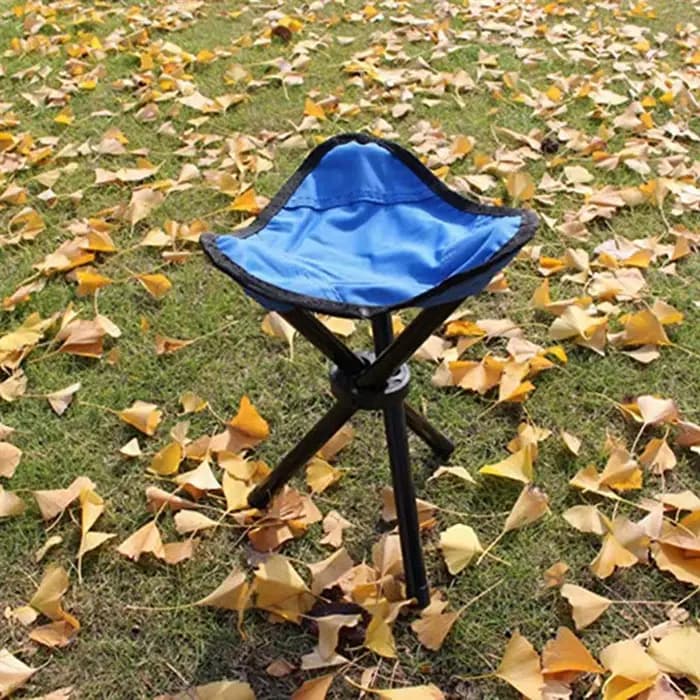 Tabouret triangulaire pliant d'extérieur, chaises de pêche, petits bancs, piste pliante, ménage et 0
