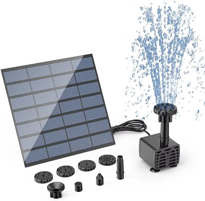 Panneau de pompe de fontaine solaire, 62 kits d'eau, aquarium, sécuritaires, pelouse, bain d'oiseaux