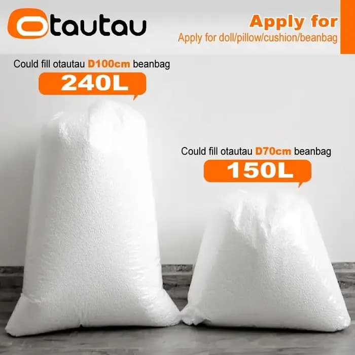OTAUTAU-Remplisseur de Boules Kampl EPS pour Pouf de 3 Pieds, Coussin en Polyester, Pouf de 3 à 5mm,