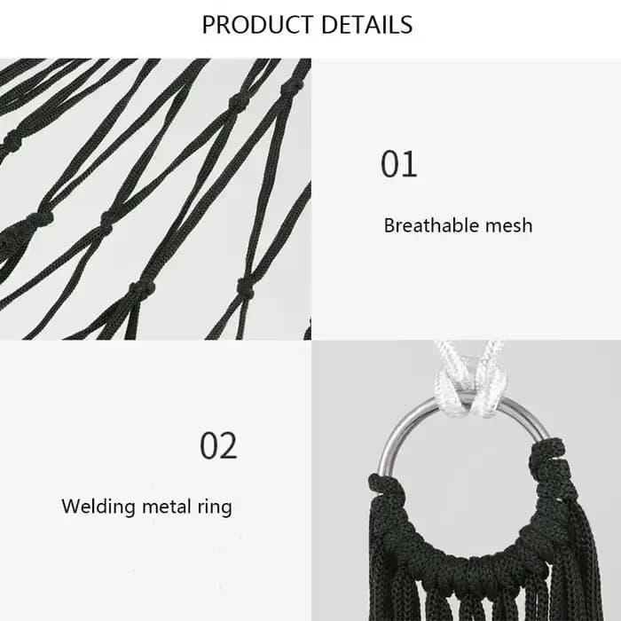 Hamac de jardin en corde de Nylon épaissie pour l'extérieur, hamac en maille d'intérieur, chaise piv