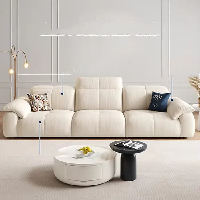 Canapés de salon nordiques minimalistes, modernes, paresseux, sectionnels, de luxe, de styliste euro