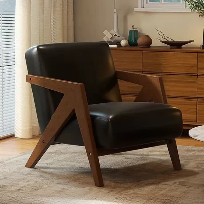 Fauteuil vintage Richard pour salon, chaise individuelle de designer, fauteuil de loisirs en fer for