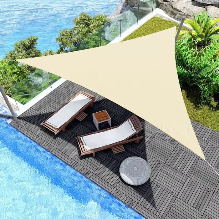 Abri solaire étanche 5x5x5/2x2x2M, Protection pare-soleil triangulaire, auvent extérieur, jardin, Pa