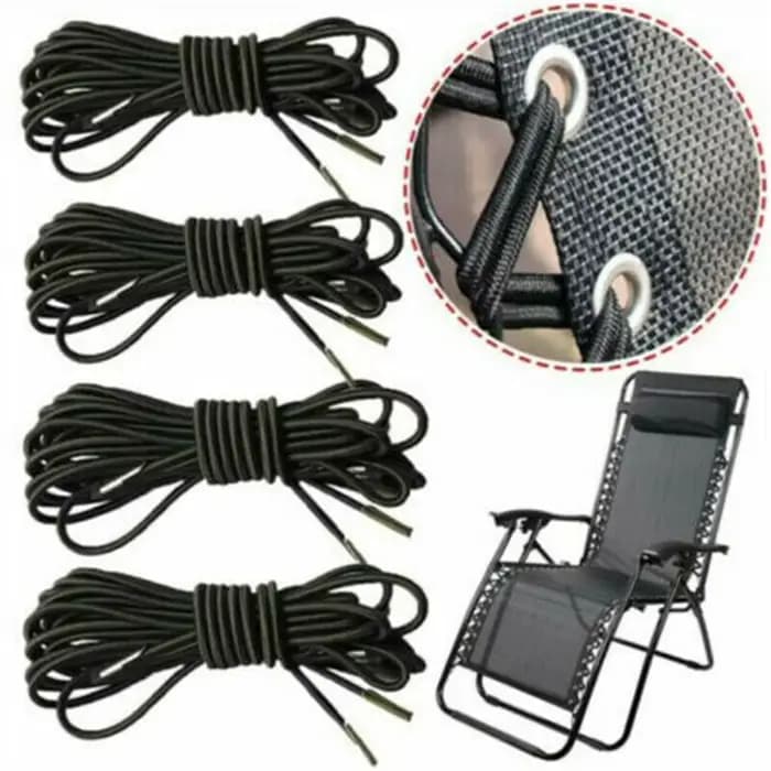 Cordes élastiques pour chaises longues de jardin inclinables, 4 pièces, Anti-gravité pour l'extérieu