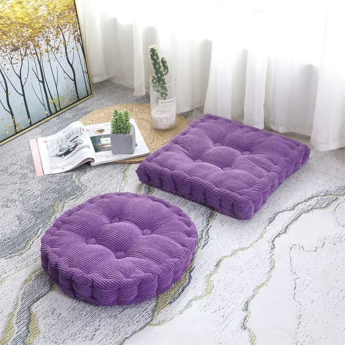 Coussin de siège capitonné grand carré rond épais coussin de chaise Tatami coussin d'oreiller de sol