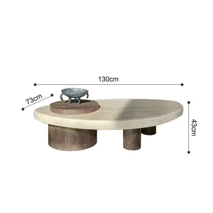 Table basse en marbre à couvercle rigide, style moderne, table d'appoint de canapé, articles de déco