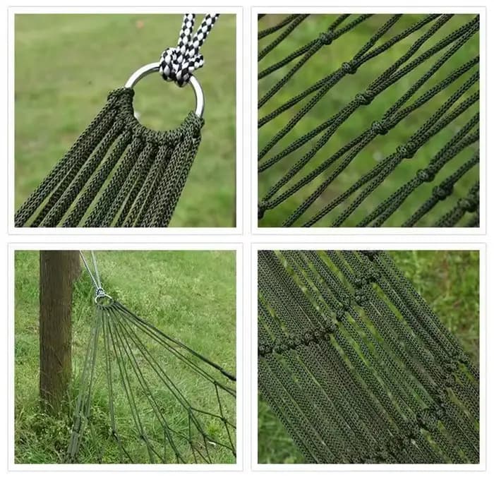 Hamac de jardin en corde de Nylon épaissie pour l'extérieur