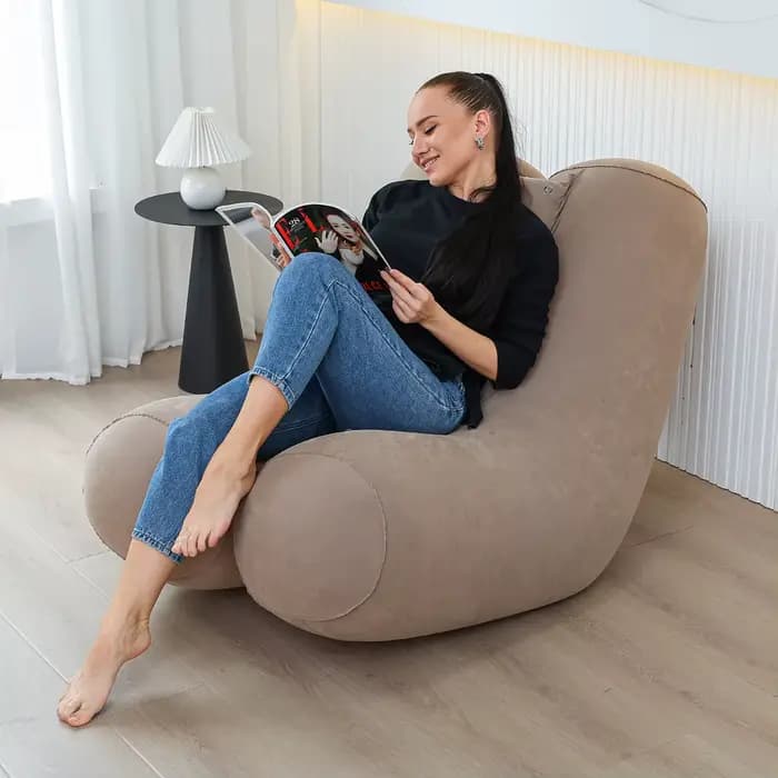 Fauteuil pouf, grand