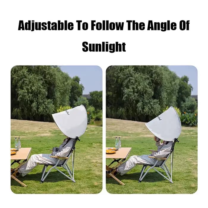 Mini chaise pliante de plage d'extérieur avec pare-soleil