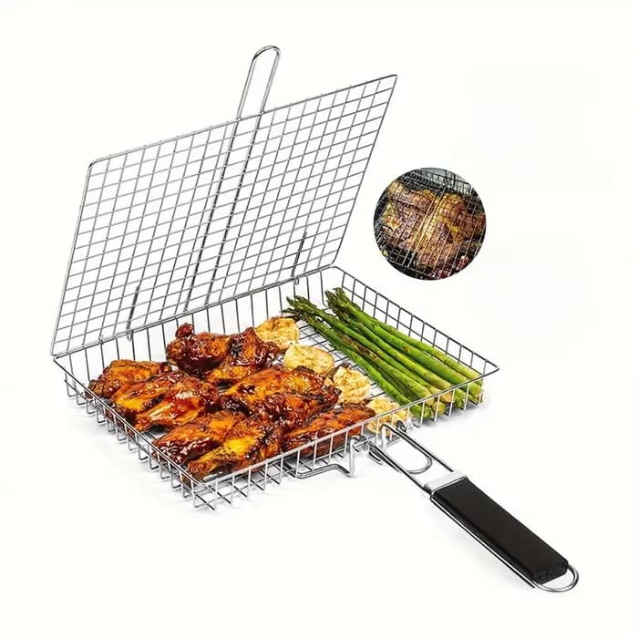 1 panier de cuisson pour barbecue – Spatule de barbecue robuste pour viande