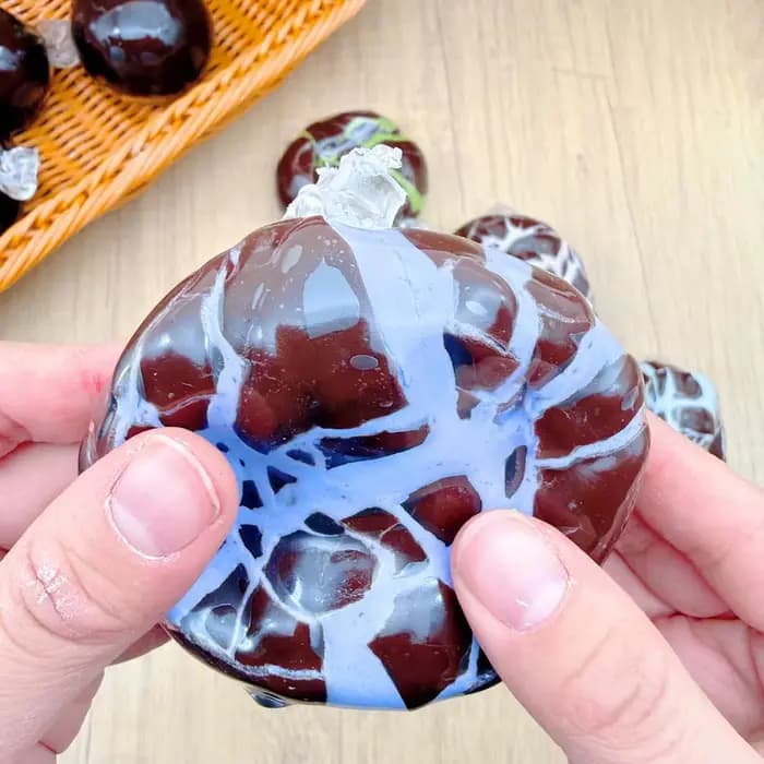 1 pièce Balle sensorielle anti-stress artisanale haut de gamme au chocolat matcha menthe, jouet de décompression souple à craquer, cadeau